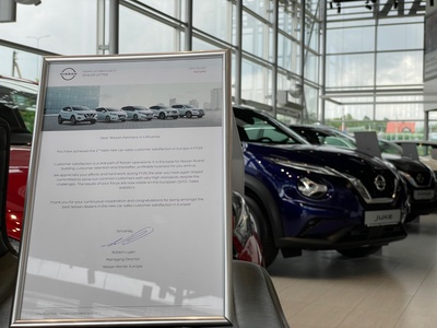 Lietuvos Nissan atstovai pripažinti kaip antri geriausi visoje Europoje!