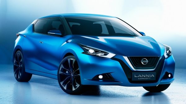 Susipažinkite su „Nissan“ – koncepcinis automobilis – „Lannia“ – 3/4 vaizdas iš priekio