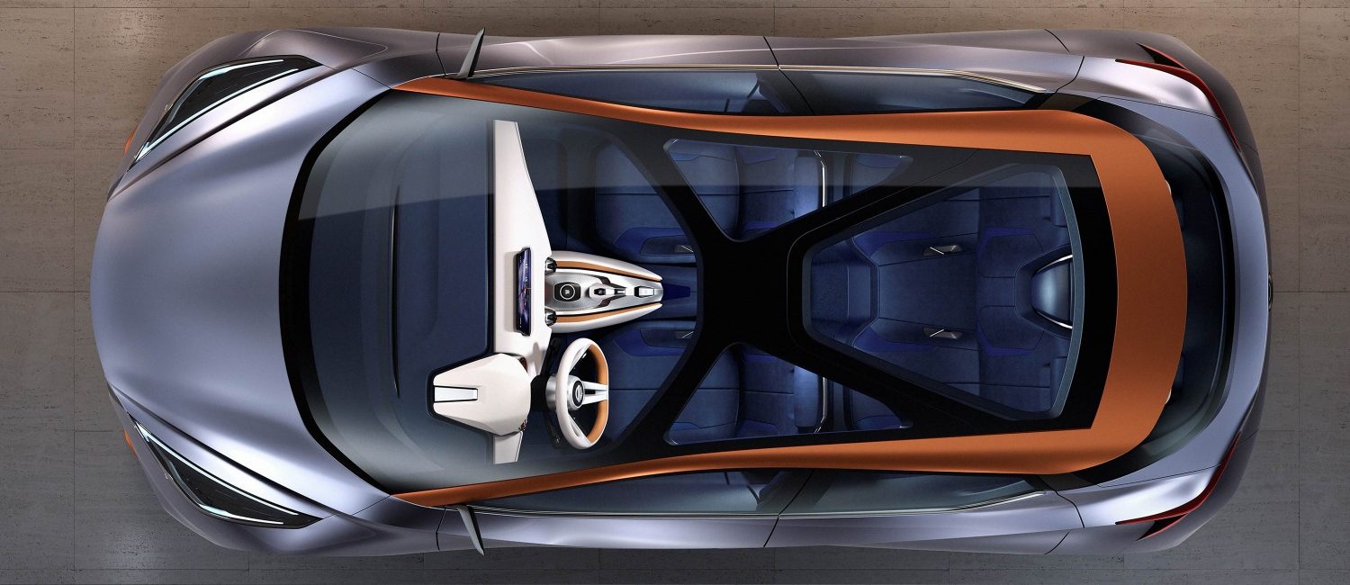 Susipažinkite su „Nissan“ – koncepcinis automobilis – „Sway“ – vaizdas iš viršaus