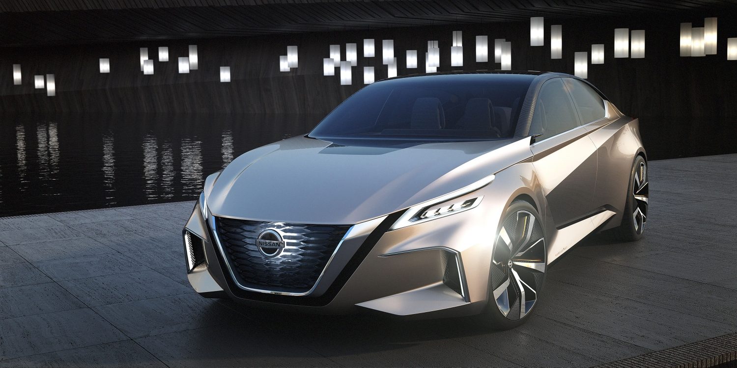 Nissan Vmotion 2.0 Concept 3/4 front at night