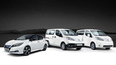 „Nissan“ elektromobilių asortimentas